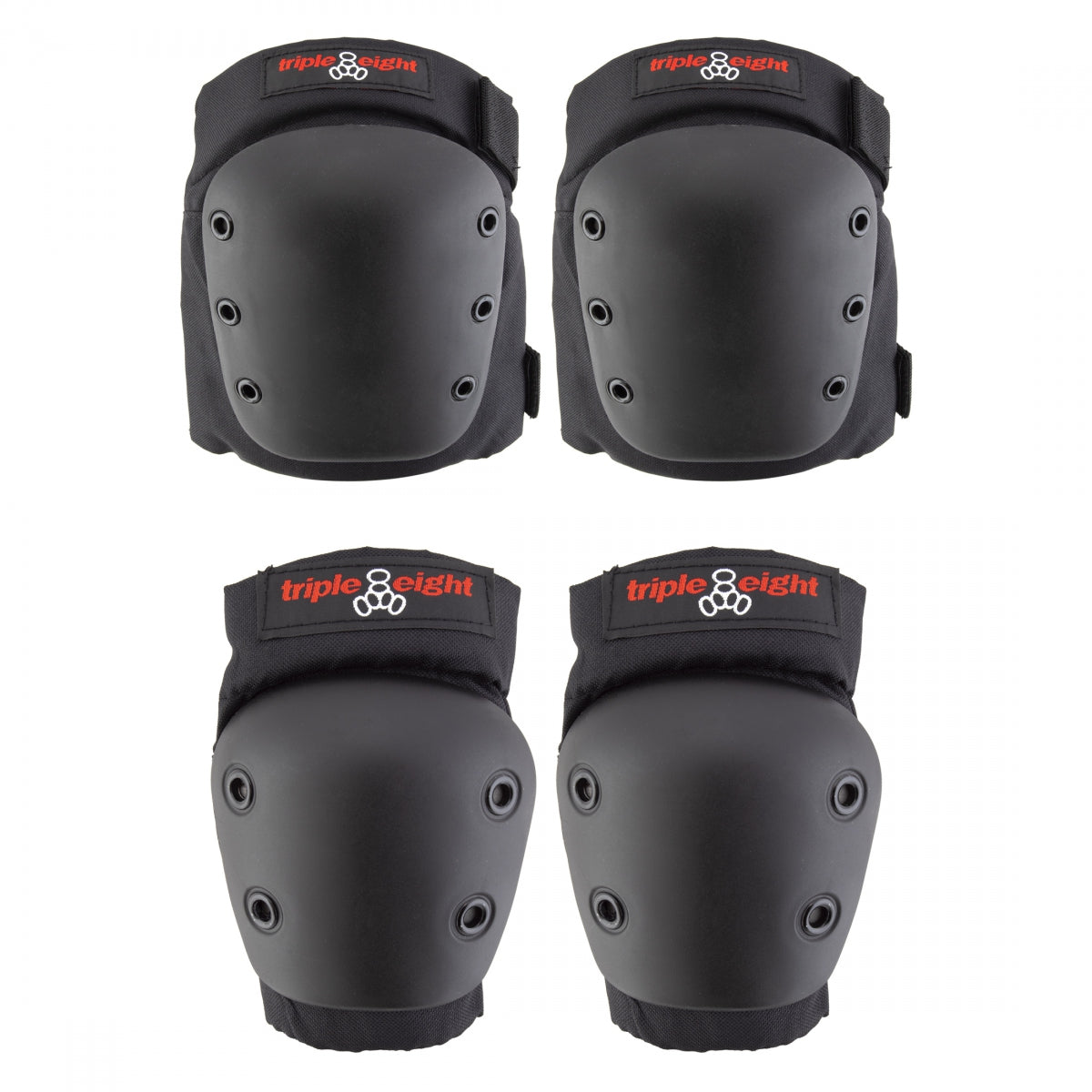 Triple Eight Saver Series Knee and Elbow Pad Set - Black, bixbybicycles.com