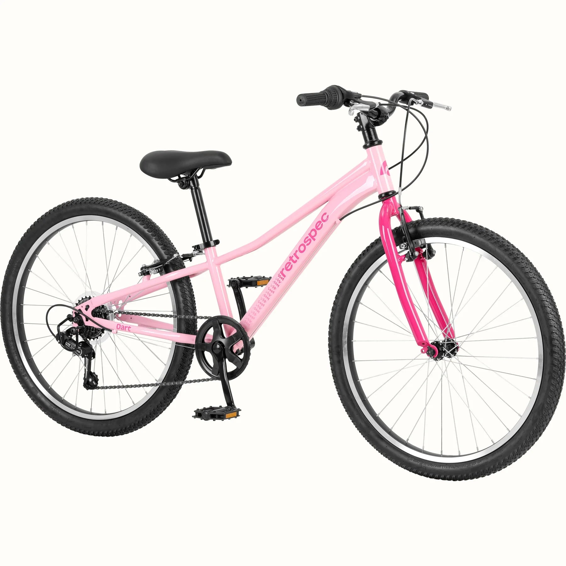Retrospec Dart 24" Kids Bike, 7 Speed (8-11 years) Wild Berry, bixbybicycles.com