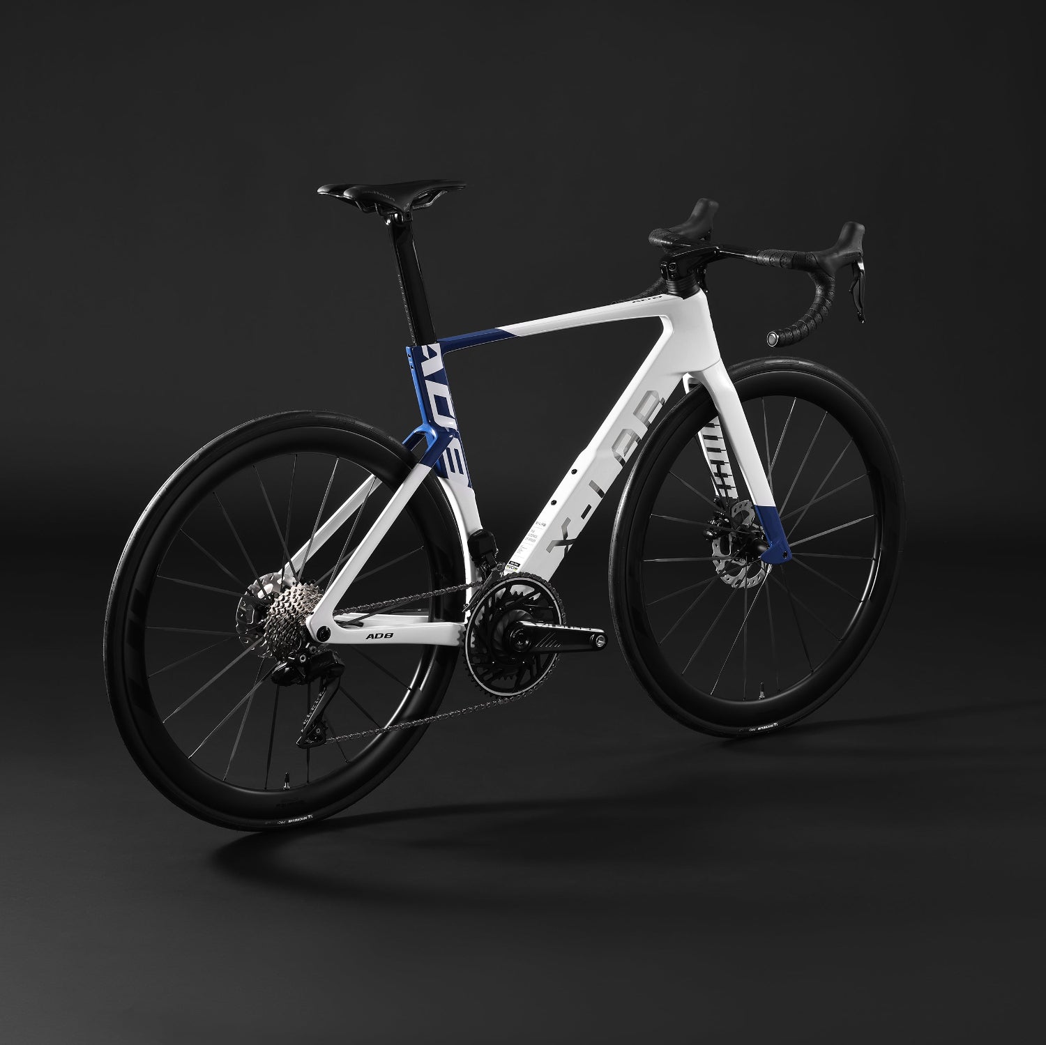 A-LAB AD8 Shimano 105 Di2 Road Bike, Starlight Blue/White, bixbybicycles.com