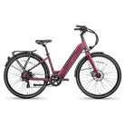 BATCH E Comfort E-Bike, 700 Tire, 7 Speed, Matte Orchid, Med/Lar, bixbybicycles.com