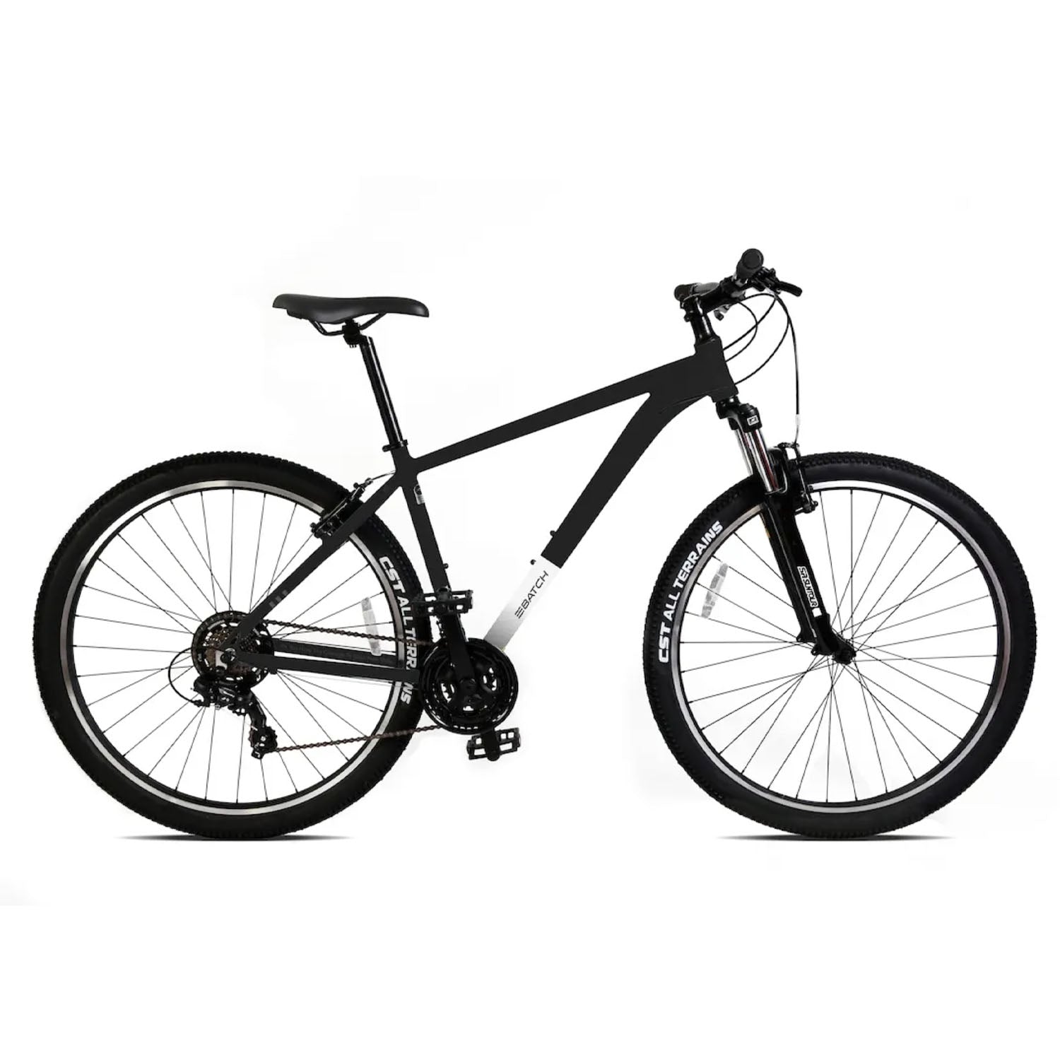 BATCH Mountain Bike, 3 by 7 Speed, Matte Black S|L, bixbybicycles.com