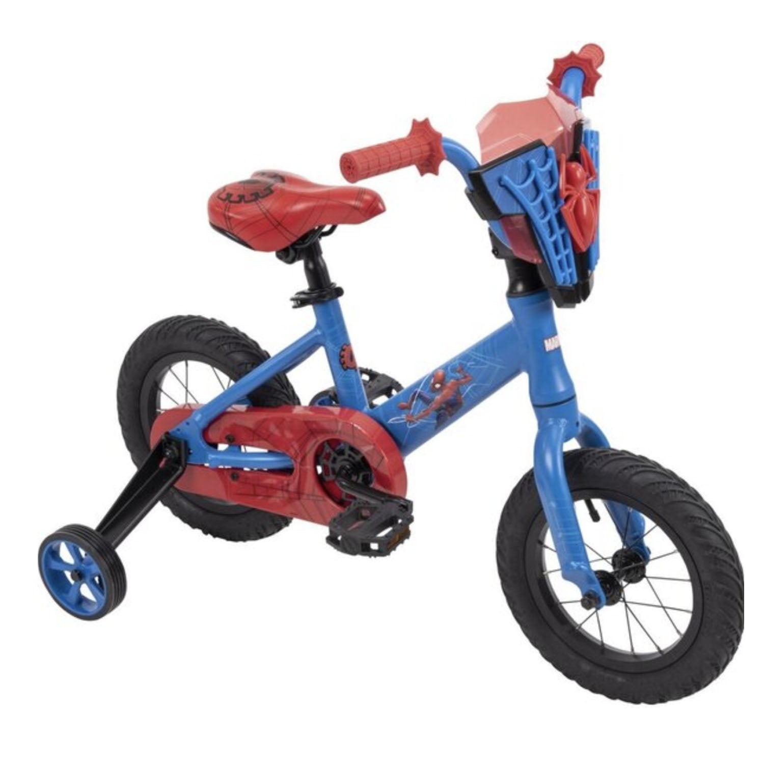 BATCH, Spiderman  12" Boys Kids Bike, Blue/Red, bixbybicycles.com