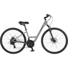 Retrospec Barron Comfort, Step Thru, 21 Speed Hybrid Bike, Matte Slate, bixbybicycles.com