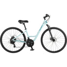 Retrospec Barron Comfort, Step Thru, 21 Speed Hybrid Bike, Light Blue, bixbybicycles.com