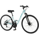 Retrospec Barron Comfort, Step Thru, 21 Speed Hybrid Bike, Light Blue, bixbybicycles.com