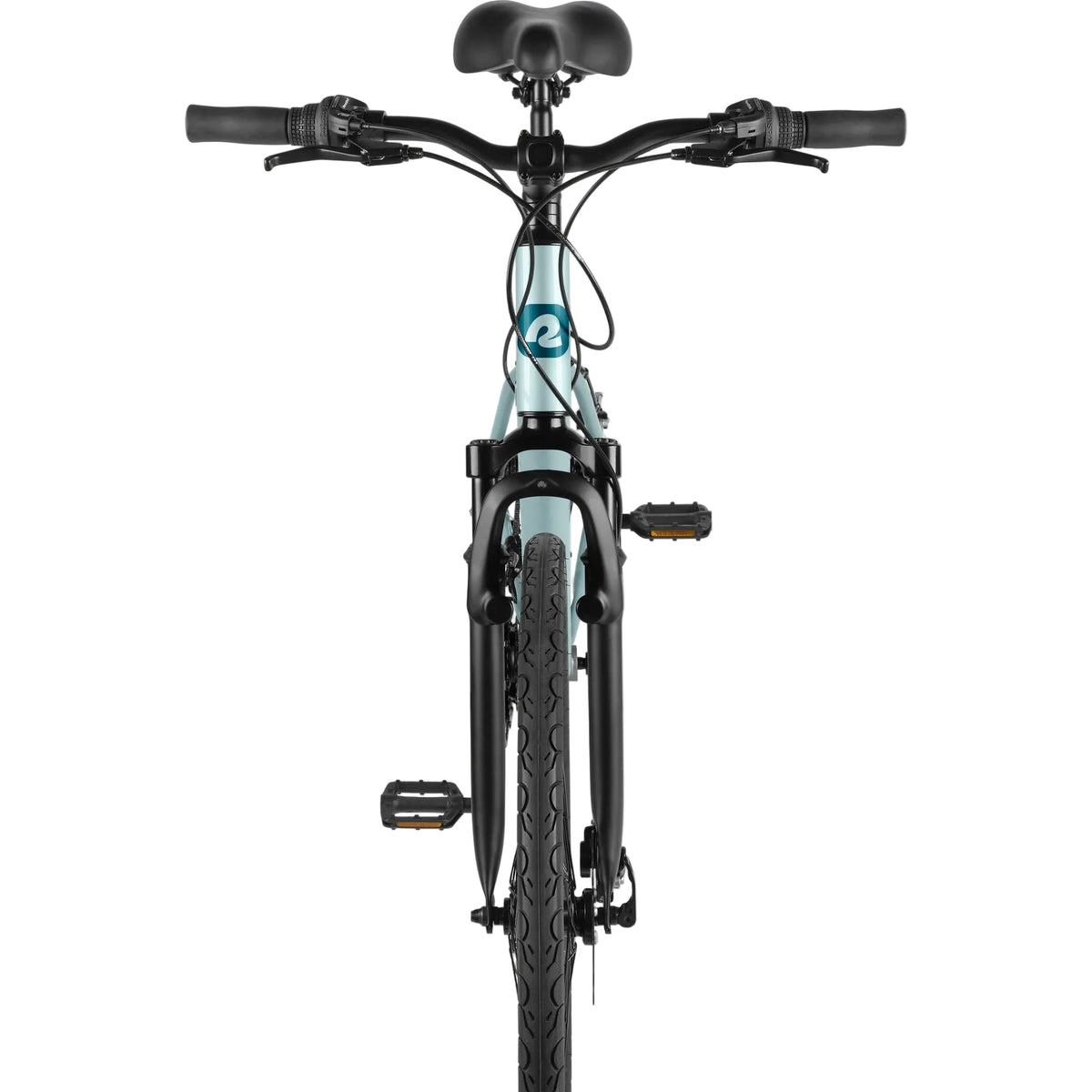 Retrospec Barron Comfort, Step Thru, 21 Speed Hybrid Bike, Light Blue, bixbybicycles.com