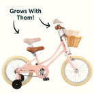 Retrospec Beaumont Mini 16" Kids Bike, Blush Pink, bixbybicycles.com