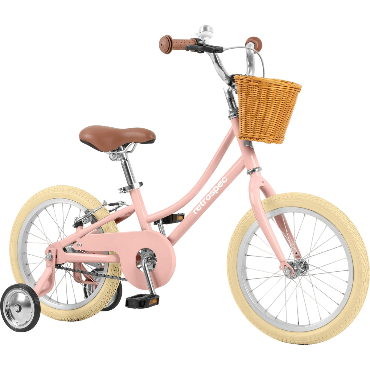 Retrospec Beaumont Mini 16" Kids Bike, Blush Pink, bixbybicycles.com