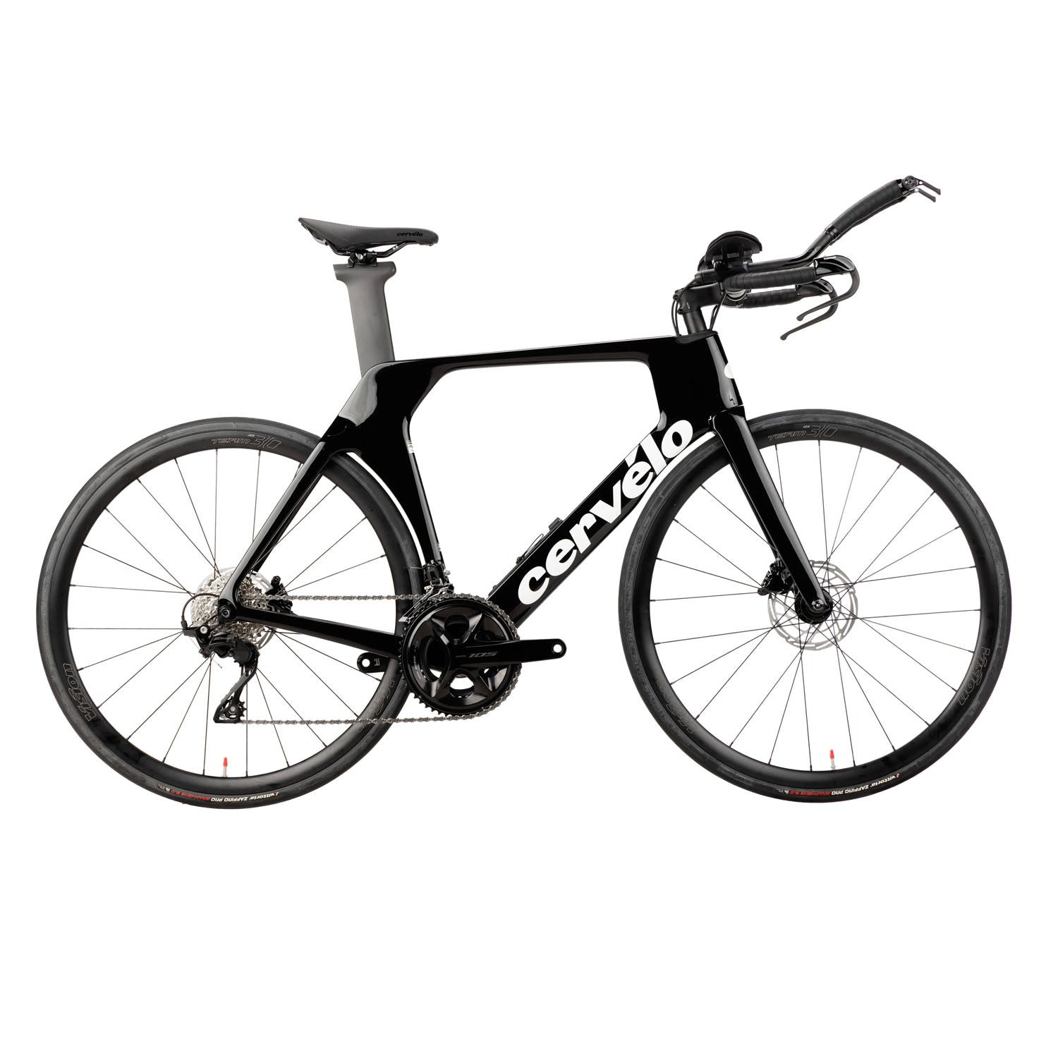 Cervélo P Series Shimano 105 Tri Bike, 2025, Black, 54cm, bixbybicycles.com