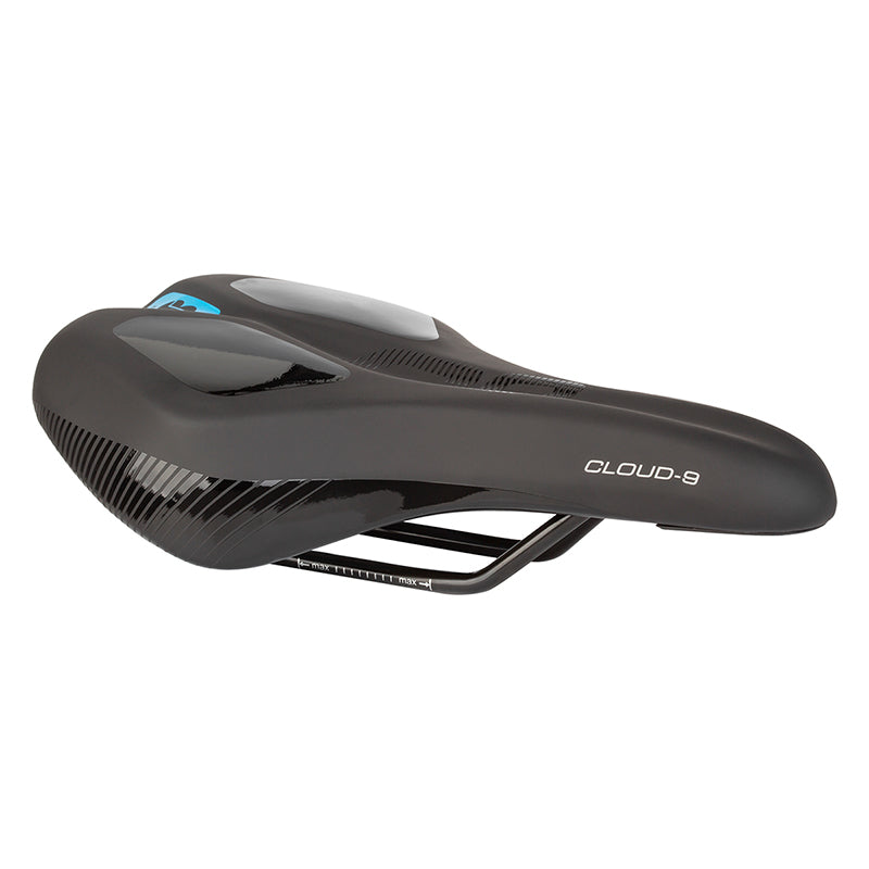 Cloud 9 Kush Plus Saddle, Black, Medium Width, bixbybicycles.com