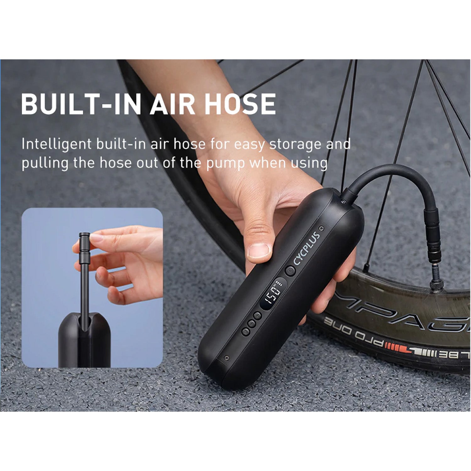 electric air pump for bicycle DSUY Mini Bike Tire Pump, 120PSI with Digital Gauge The tinest electric bike pump in the world Cycle Pump For Bicycle &