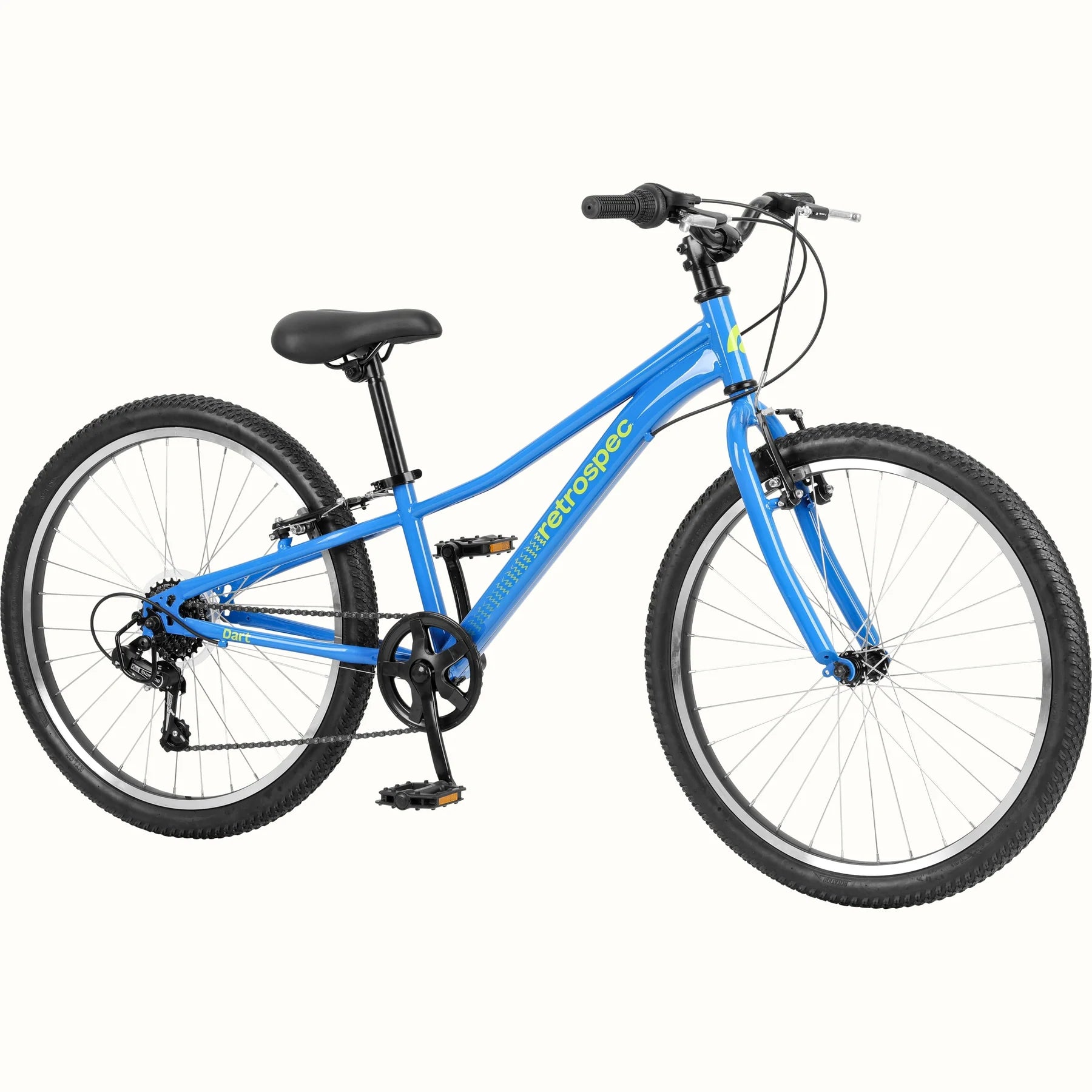 Retrospec Dart 24" Kids Bike, 7 Speed (8-11 years) Blue Tang, Bixbybicycles.com