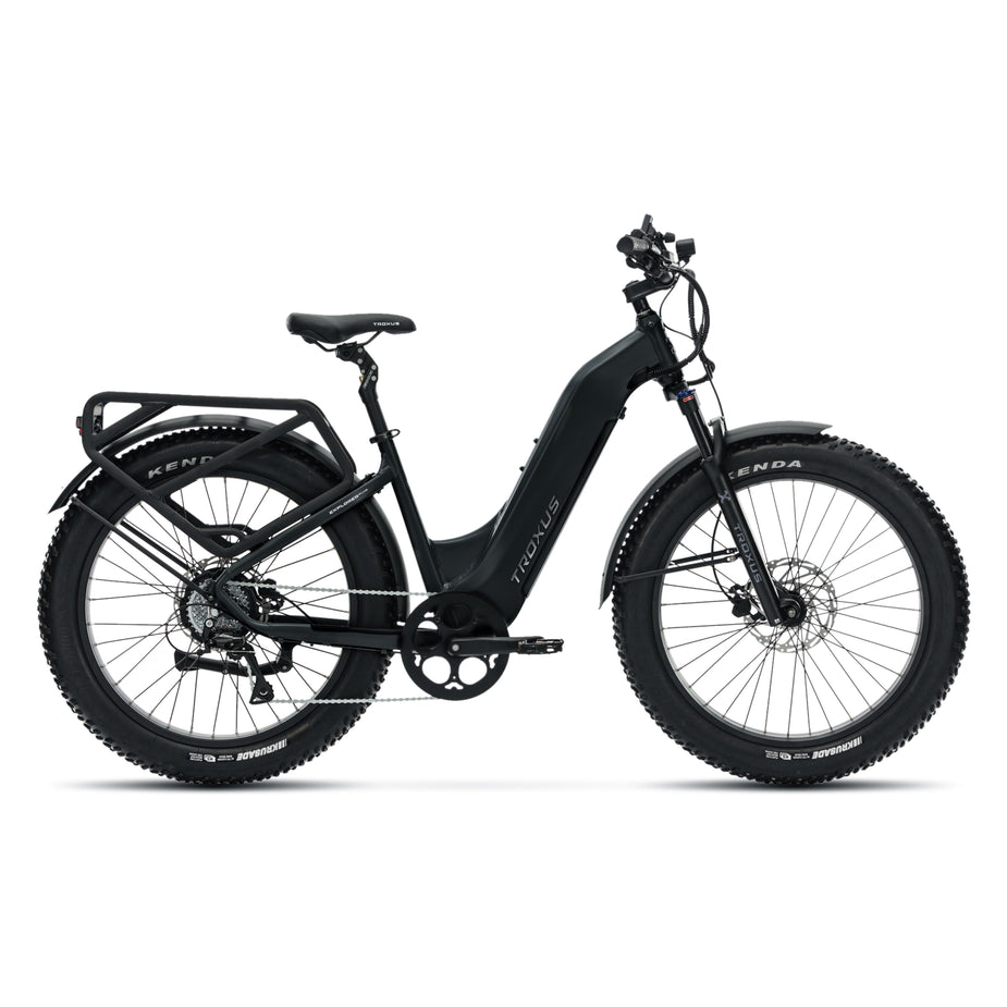 Troxus Explorer Plus iQ St EBIKE, 750 Watt, Black Matte, bixbybicycles.com