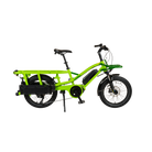 YUBA FastRack Cargo/Passenger E-Bike, Green, Gently Used, bixbybicycles.com