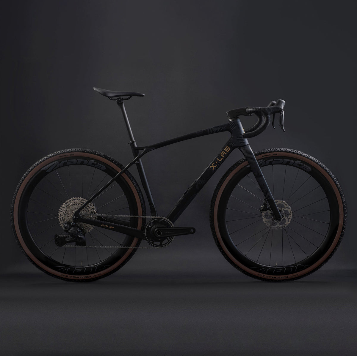 X-LAB GT8 Shimano 105 Di2 Gravel Bike, Afterburner Black, bixbybicycles.com