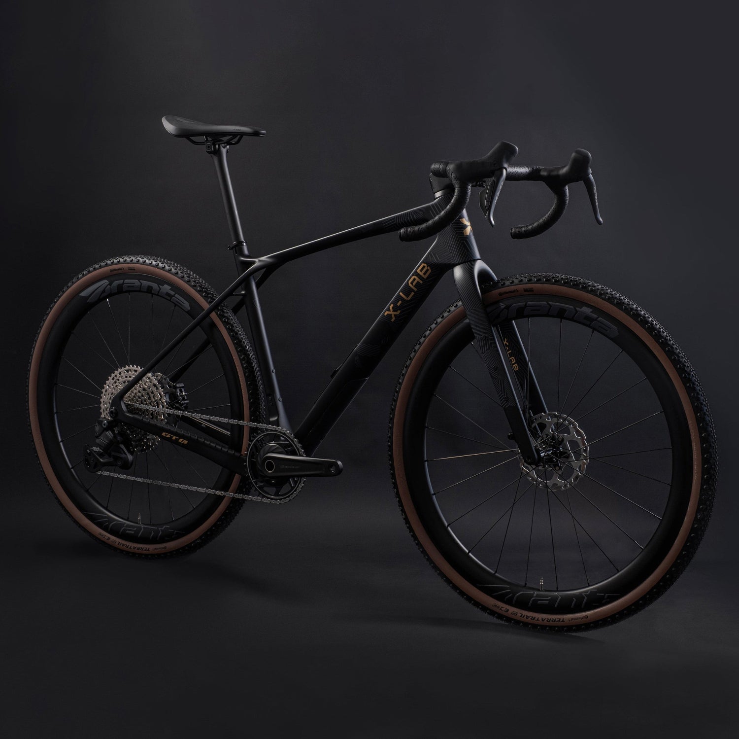 X-LAB GT8 Shimano 105 Di2 Gravel Bike, Afterburner Black, bixbybicycles.com