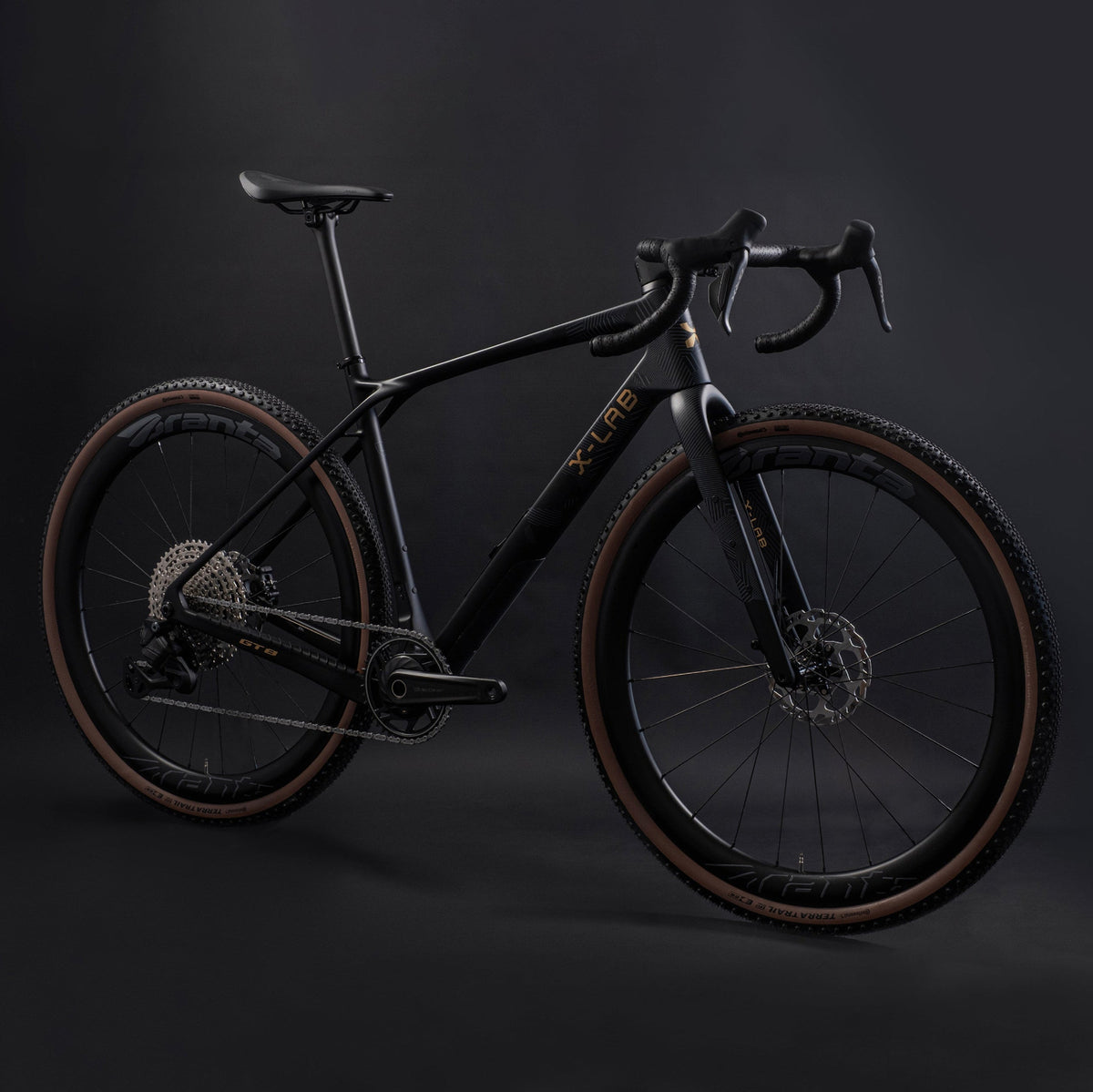 X-LAB GT8 Shimano 105 Di2 Gravel Bike, Afterburner Black, bixbybicycles.com