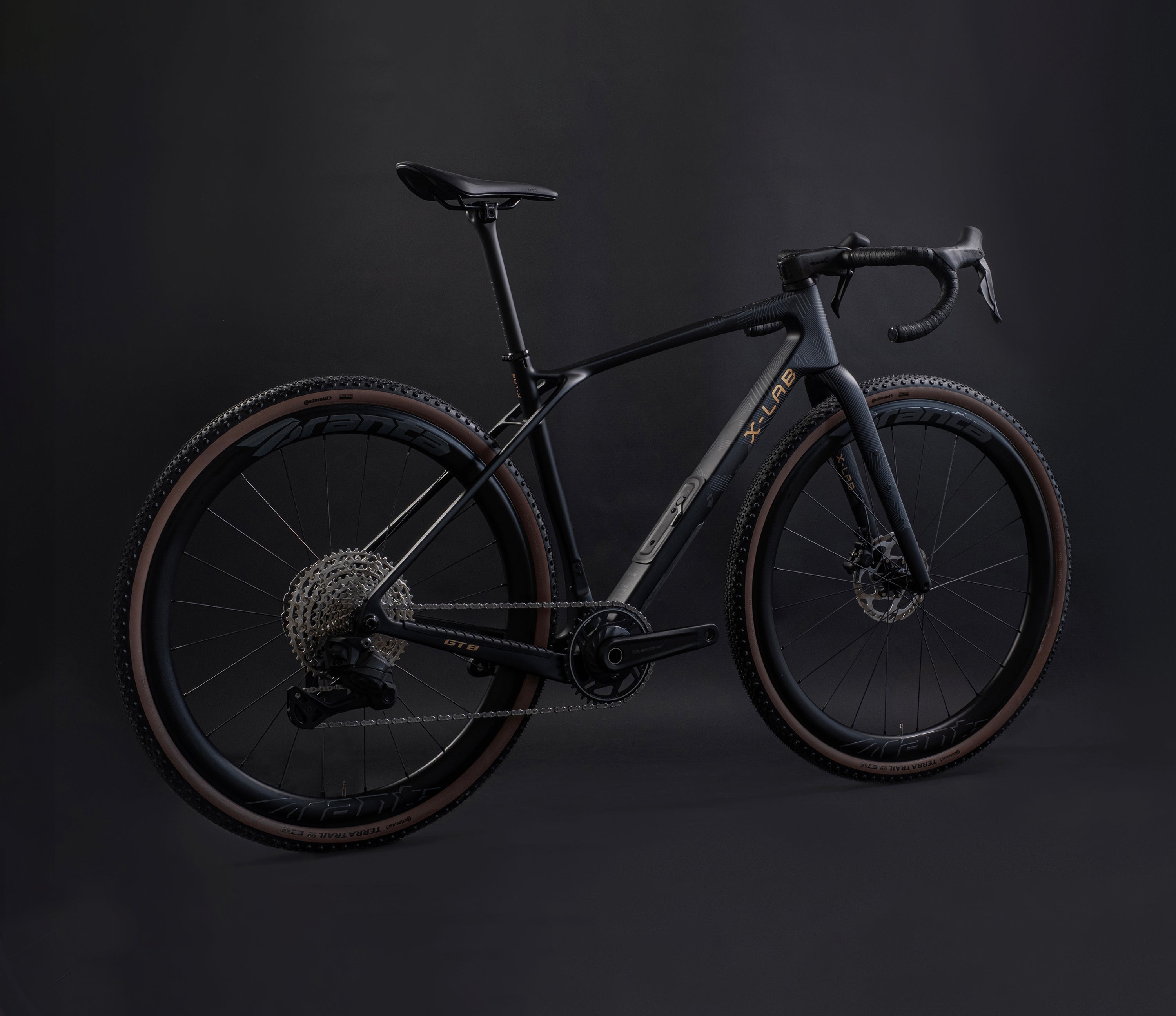 X-LAB GT8 Shimano 105 Di2 Gravel Bike, Afterburner Black, bixbybicycles.com