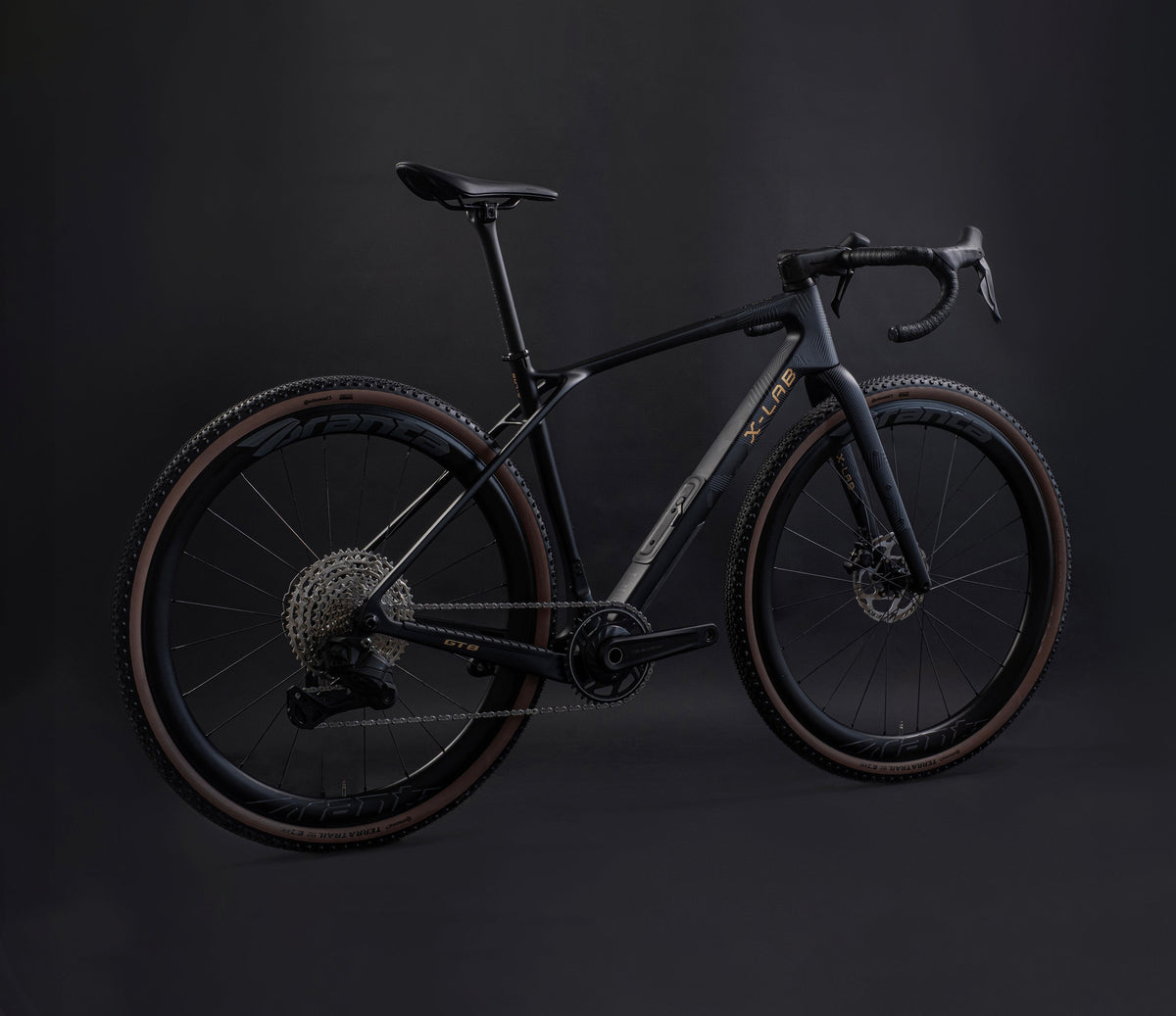 X-LAB GT8 Shimano 105 Di2 Gravel Bike, Afterburner Black, bixbybicycles.com