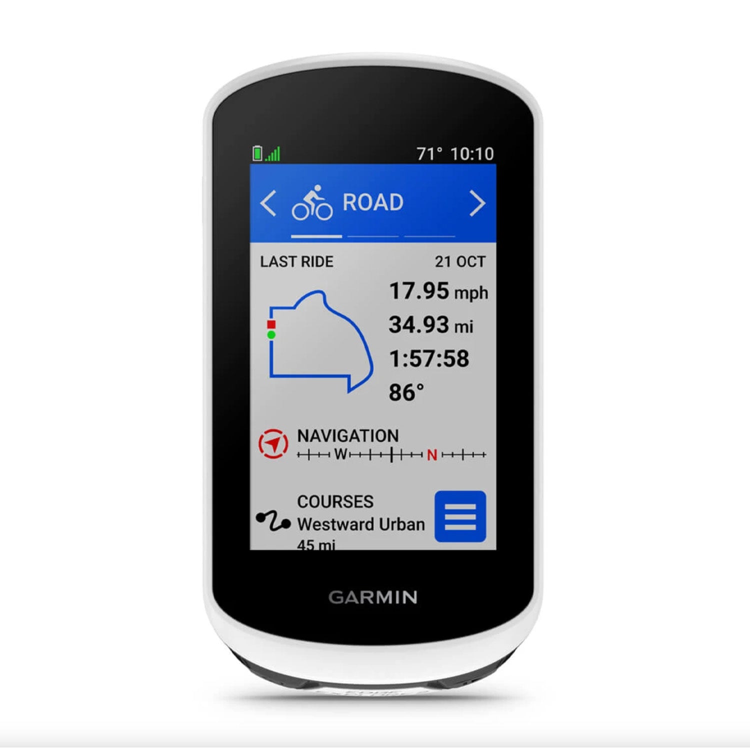 Garmin Edge® Explore 2 Bike Computer Standard (White), bixbybicycles.com