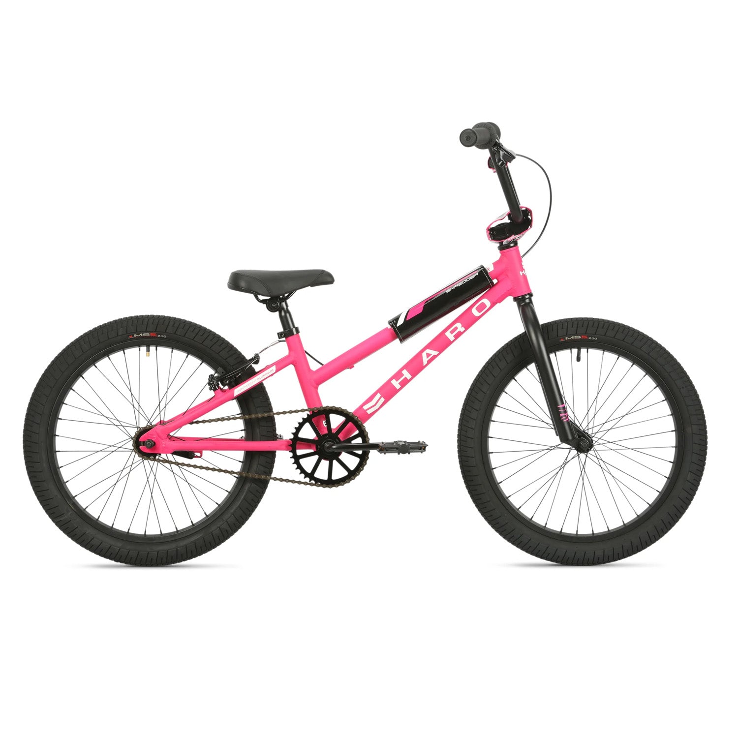 HARO Shredder 20" Kids BMX Bike - Matte Magenta, bixbybicycles.com