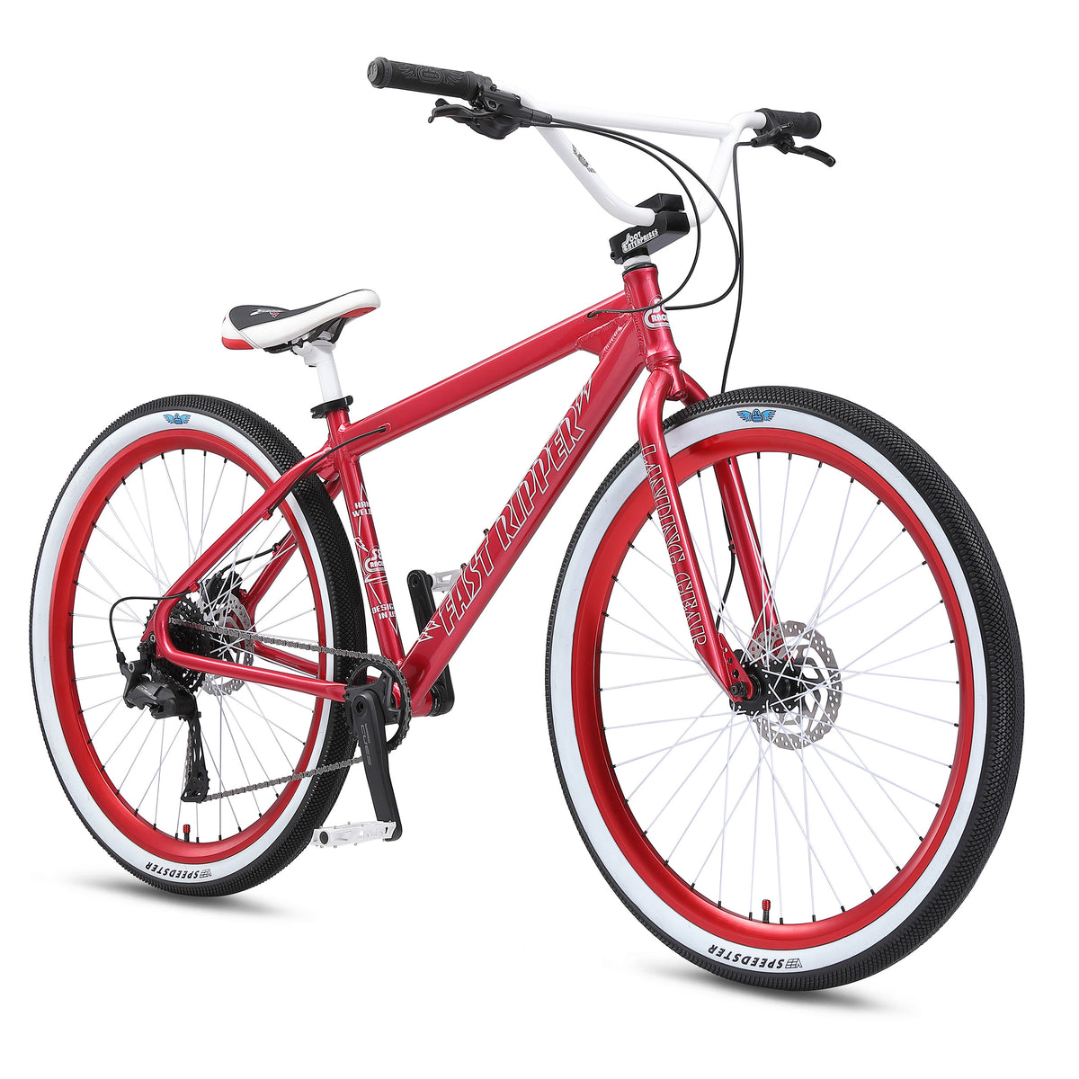 SE Fast Ripper 29" BMX, Red Sangria, bixbybicycles.com