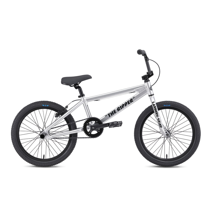 SE Ripper 20" BMX, Iced Out Silver, bixbybicycles.com