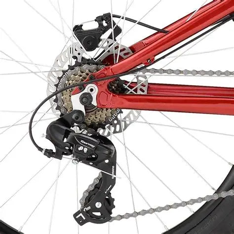 Diamondback Hook 24" Youth Mountain Bike, Red Gloss, 7 Speed, bixbybicycles.com