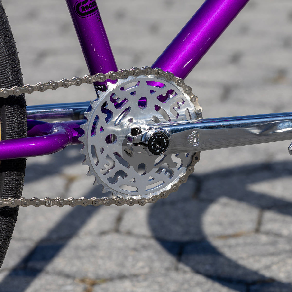 SE OM Flyer 26" BMX Bike, Purple Nurple, bixbybicycles.com