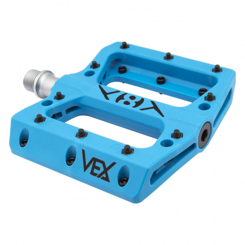 Origin8 Pedals Vex Platform in Blue #410085, bixbybicycles.com