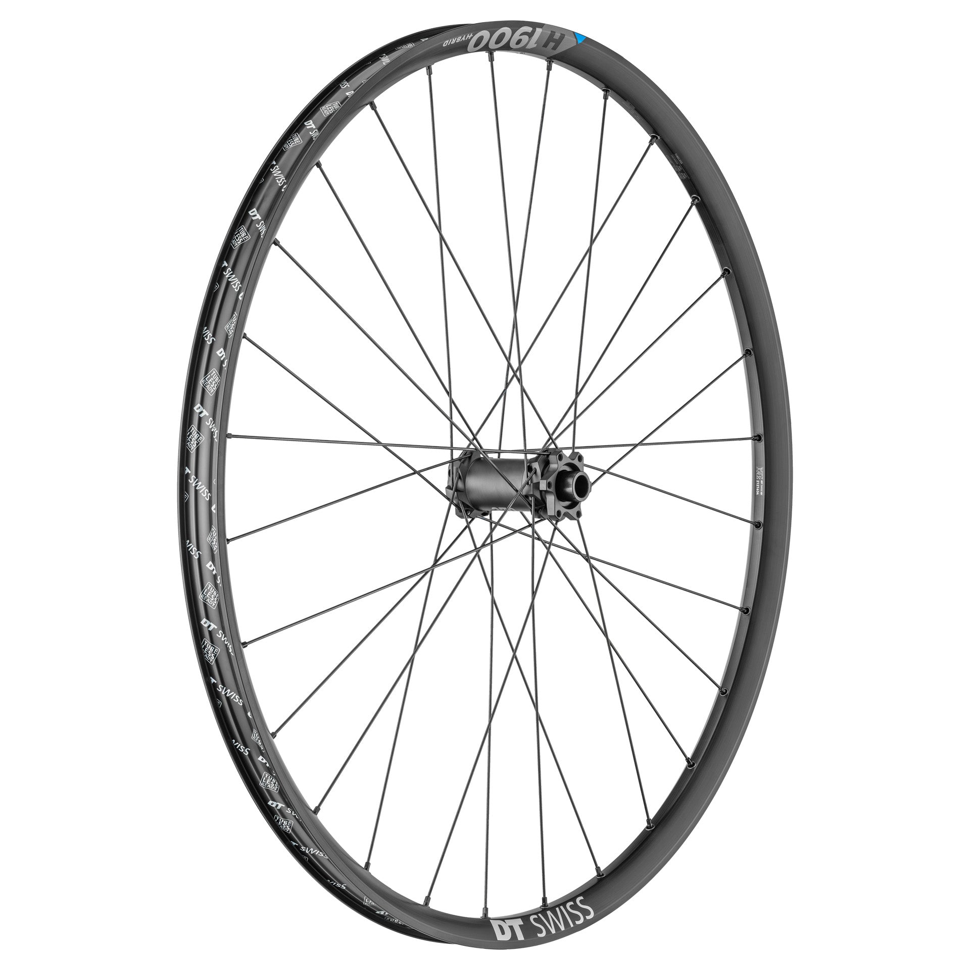 DT Swiss H 1900 Spline Front Wheel, Aluminum, 700c/29", 15 x 110mm, bixbybicycles.com