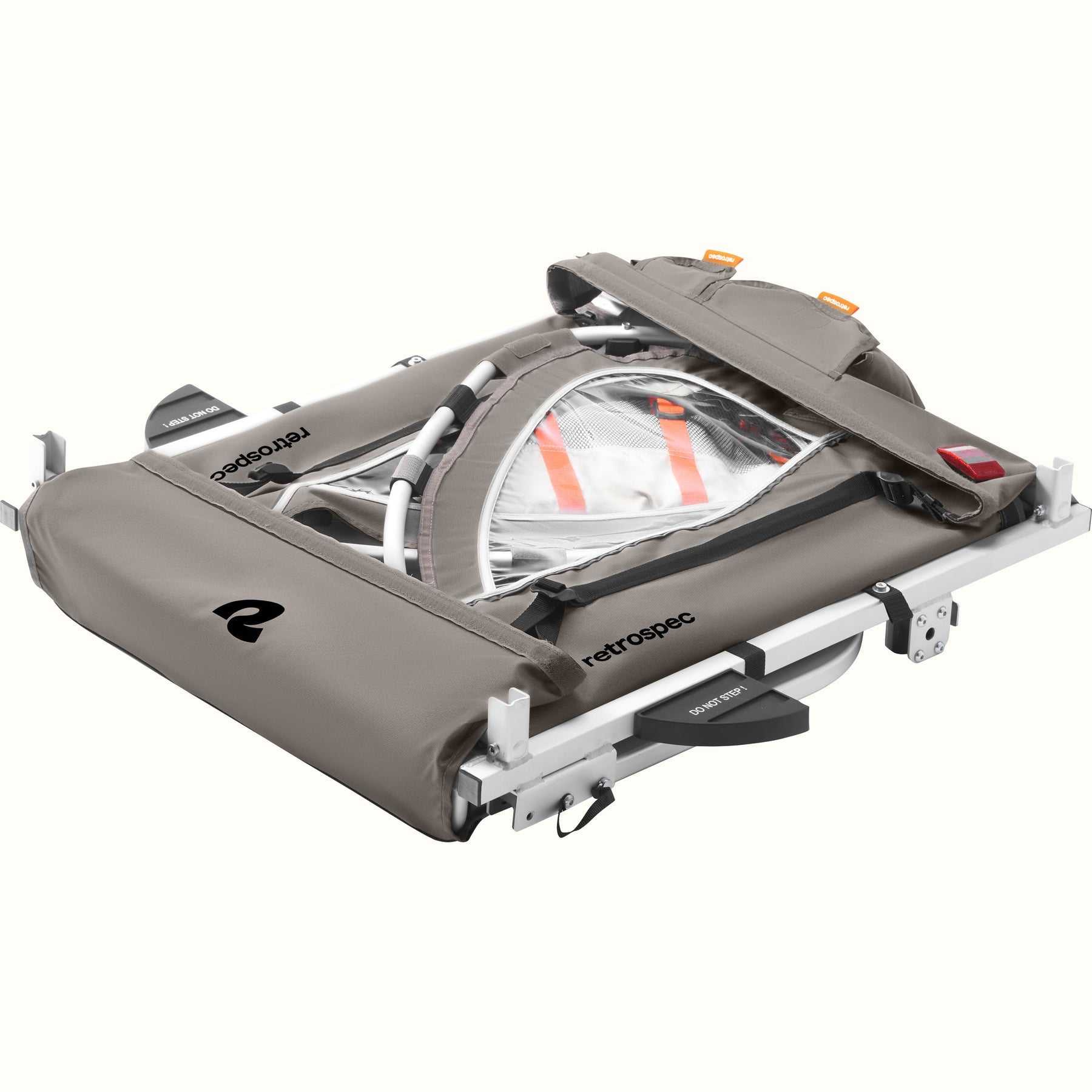 Retrospec Rover Plus, 2 Passenger Trailer, Basalt Charcoal, bixbybicycles.com