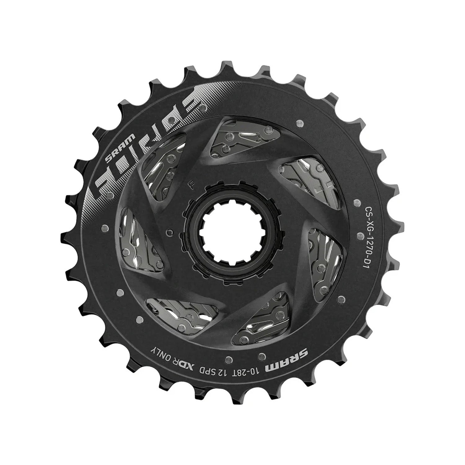 SRAM Force 10-28 T, 12 Speed CS-XG-1270-D1, bixbybicycles.com