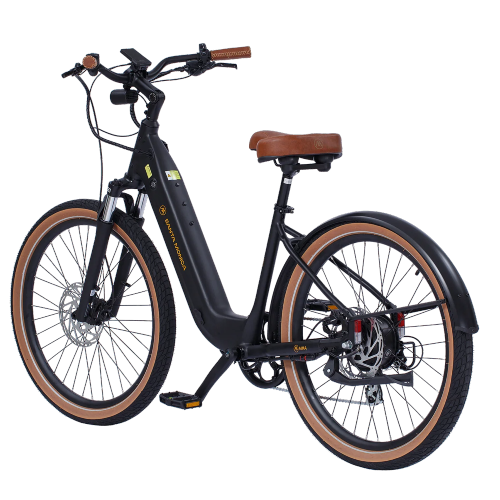 AIMA Santa Monica E-Bike, Black, bixbybicycles.com