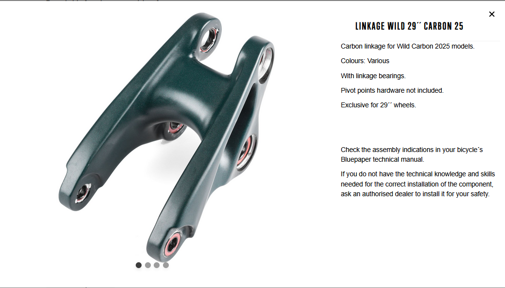 Orbea Linkage Wild Mullet (29ER Wheel) Rear Suspension Part, bixbybicycles.com