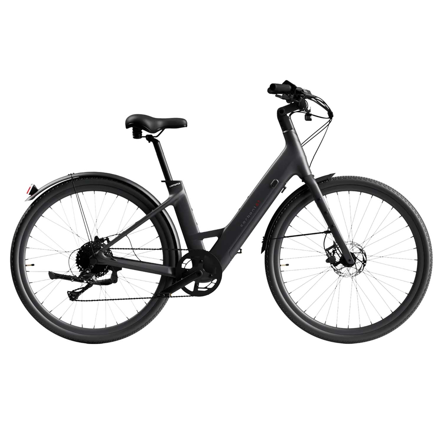 Urtopia Carbon Classic, with Throttle, 2026, Step Thru, Black, bixbybicycles.com