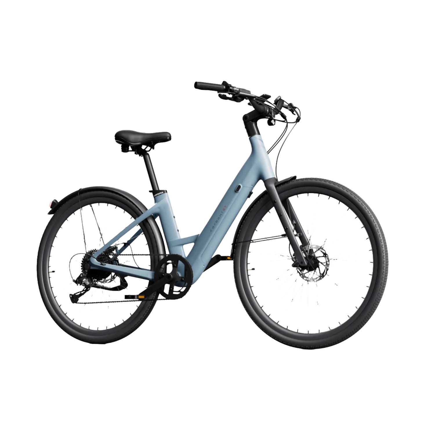 Urtopia Carbon Classic, with Throttle, 2026, Step Thru, Blue, bixbybicycles.com