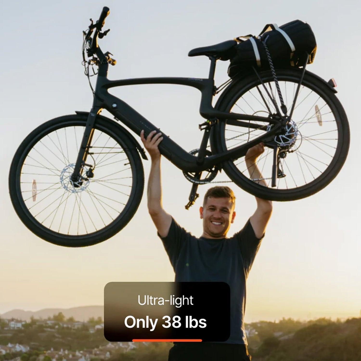 Urtopia Carbon Classic High-Step E-Bike, Black, bixbybicycles.com