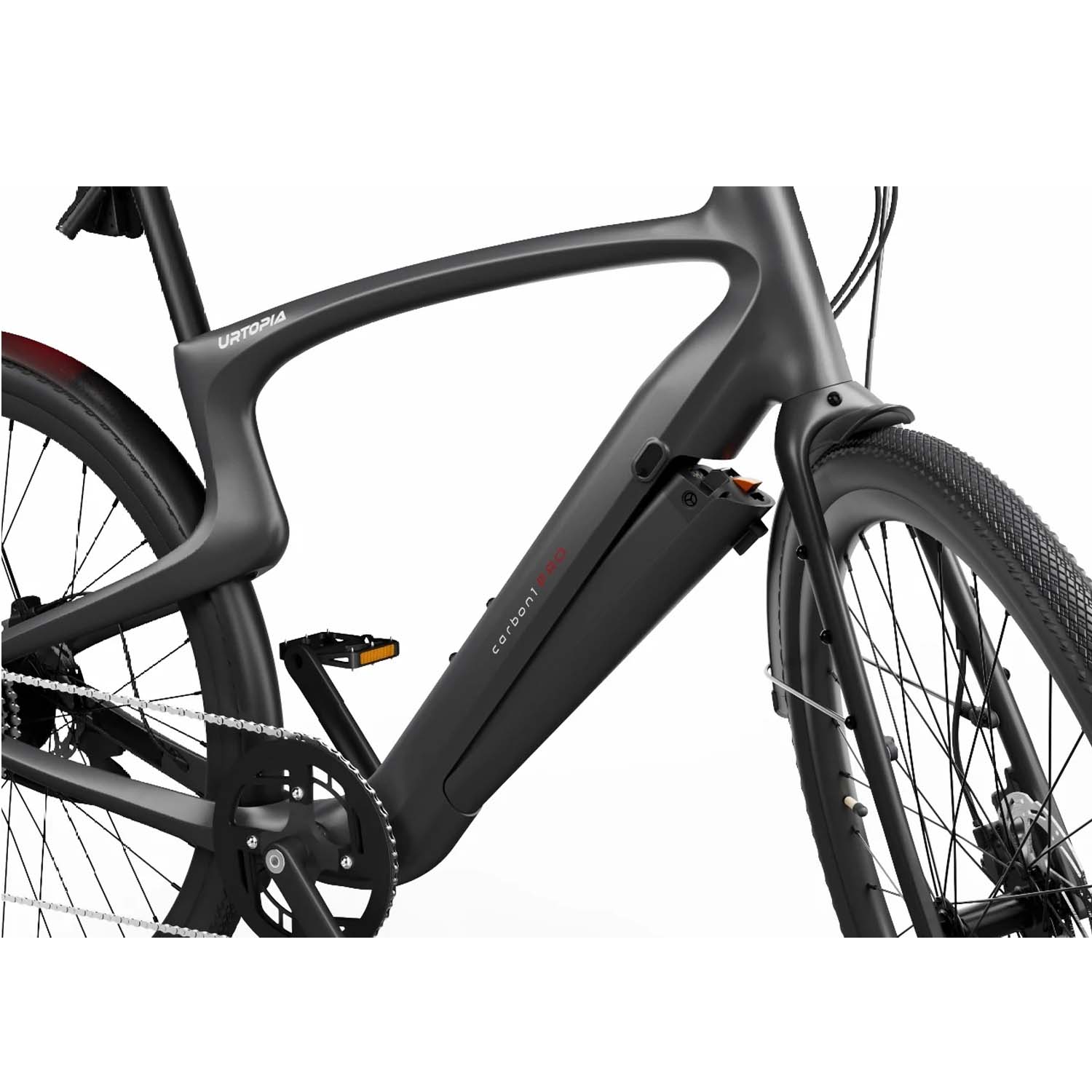Urtopia Carbon Classic High-Step E-Bike, Black, bixbybicycles.com