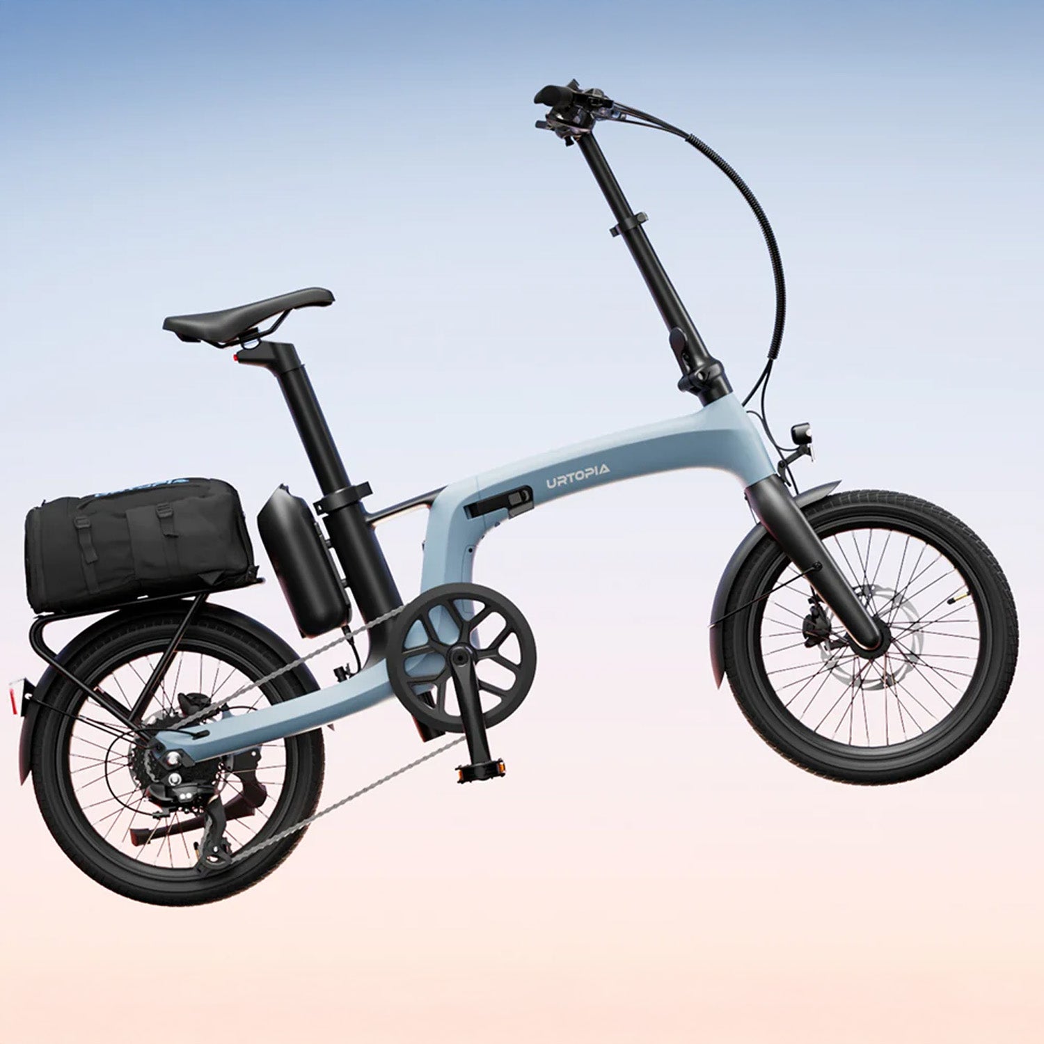 Urtopia Carbon Fold 2 High Step, Throttle, Glacier Blue, 2026, bixbybicycles.com