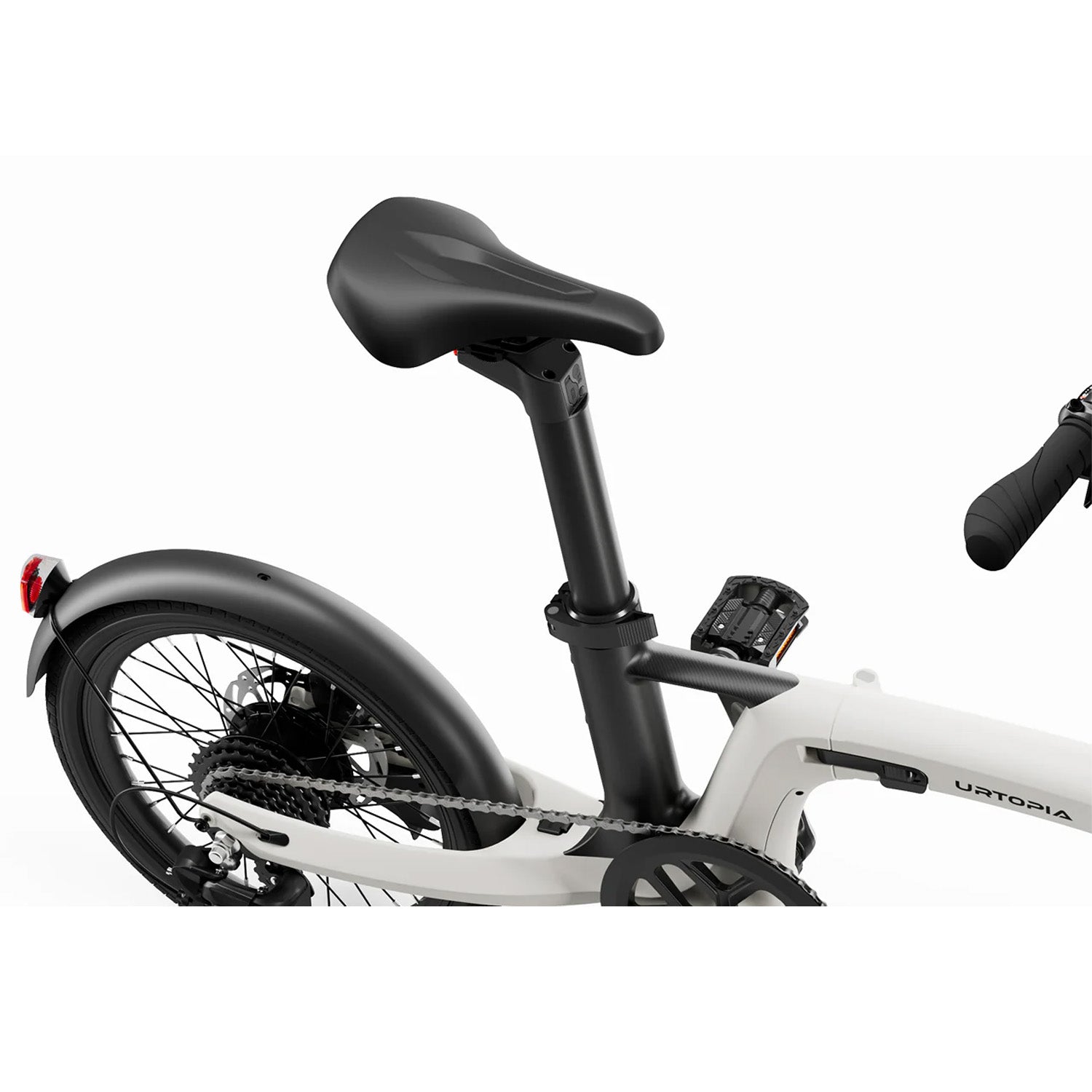 Urtopia Carbon Fold 2 High Step, Throttle, White, 2026, bixbybicycles.com