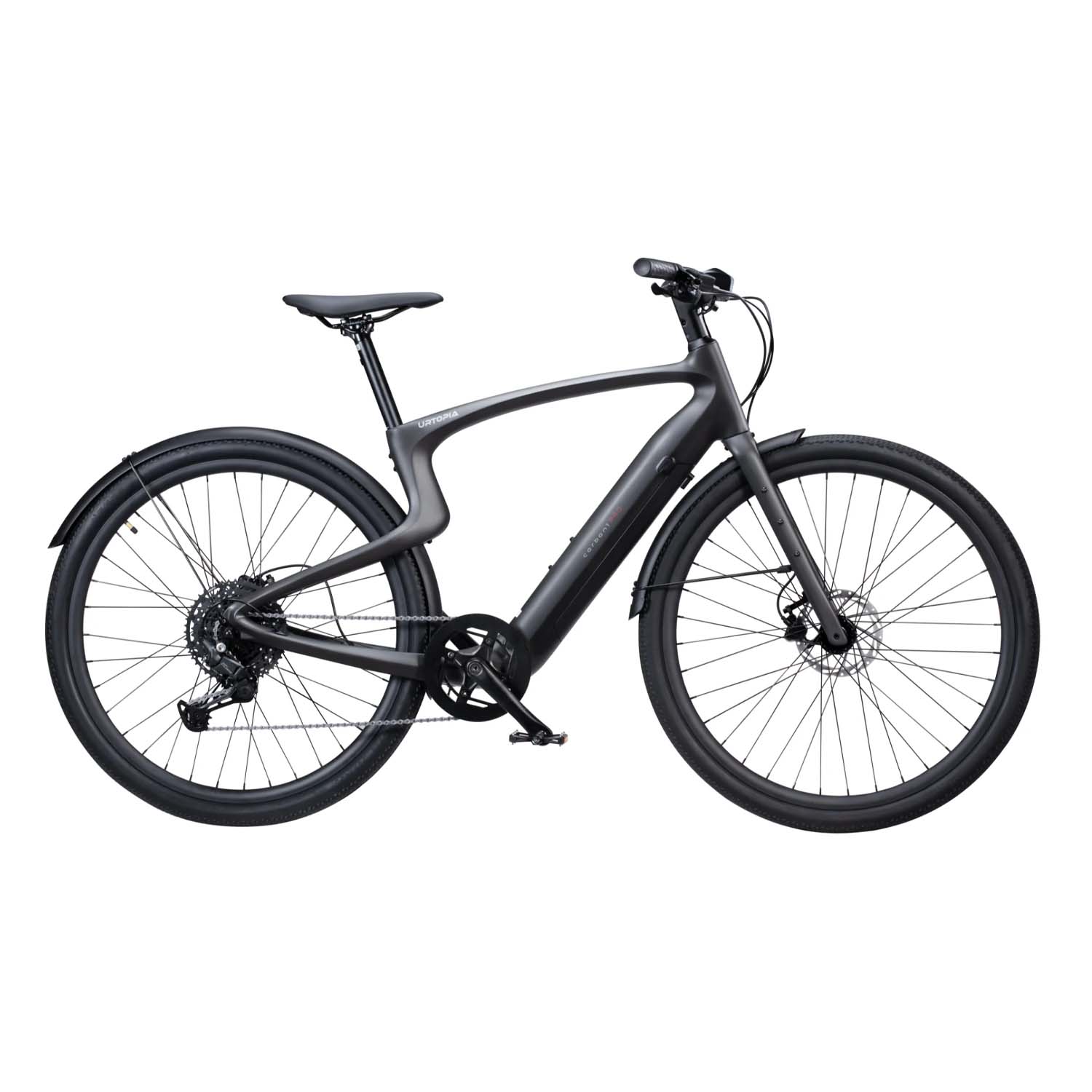 Urtopia Carbon 1 Pro, High Step, Customized rear hub, Black