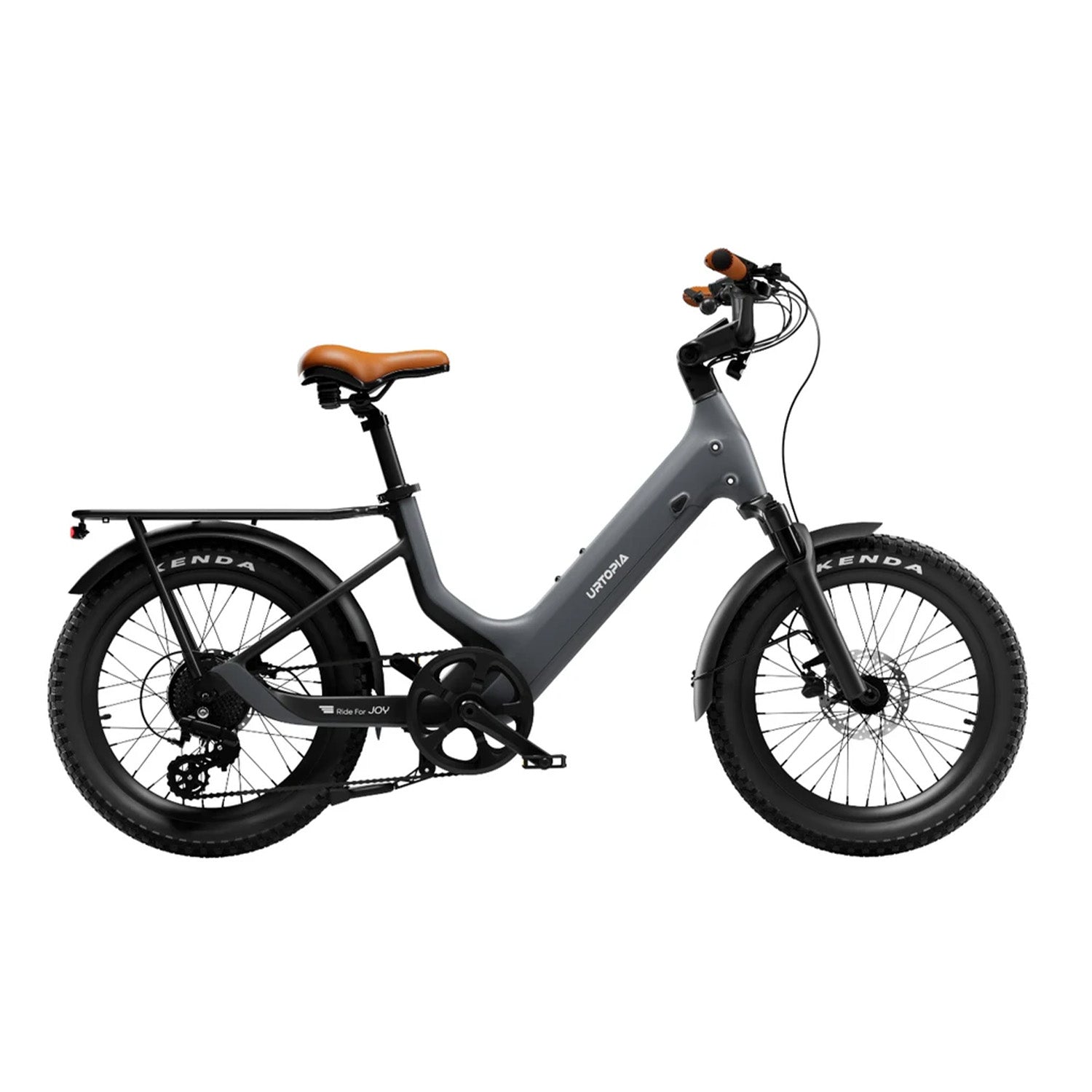 Urtopia Joy, Carbon 20" Fat-Tire E-Bike Charcoal Gray, bixbybicycles.com