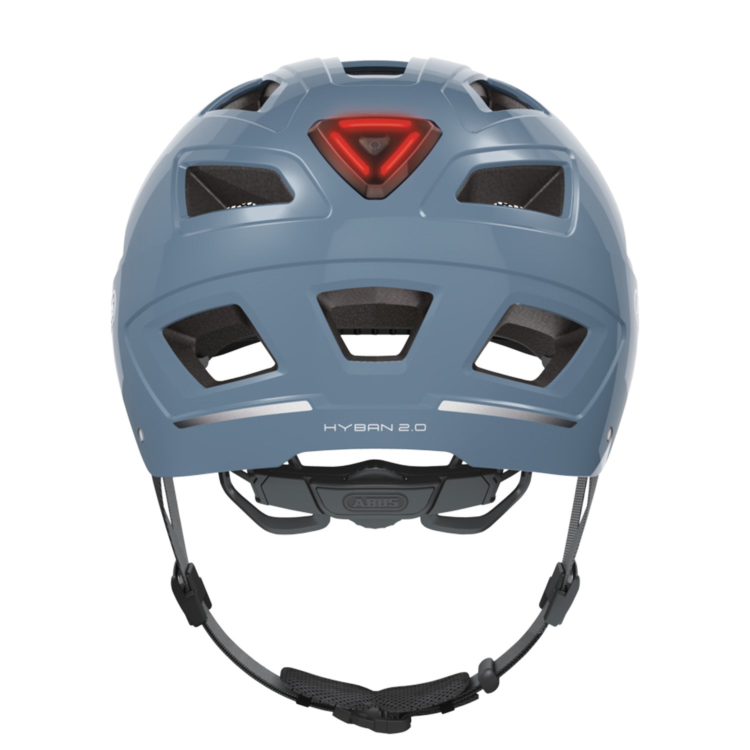 ABUS Hyban 2.0 Urban Bike Helmet - Glacier Blue, Medium, bixbybicycles.com