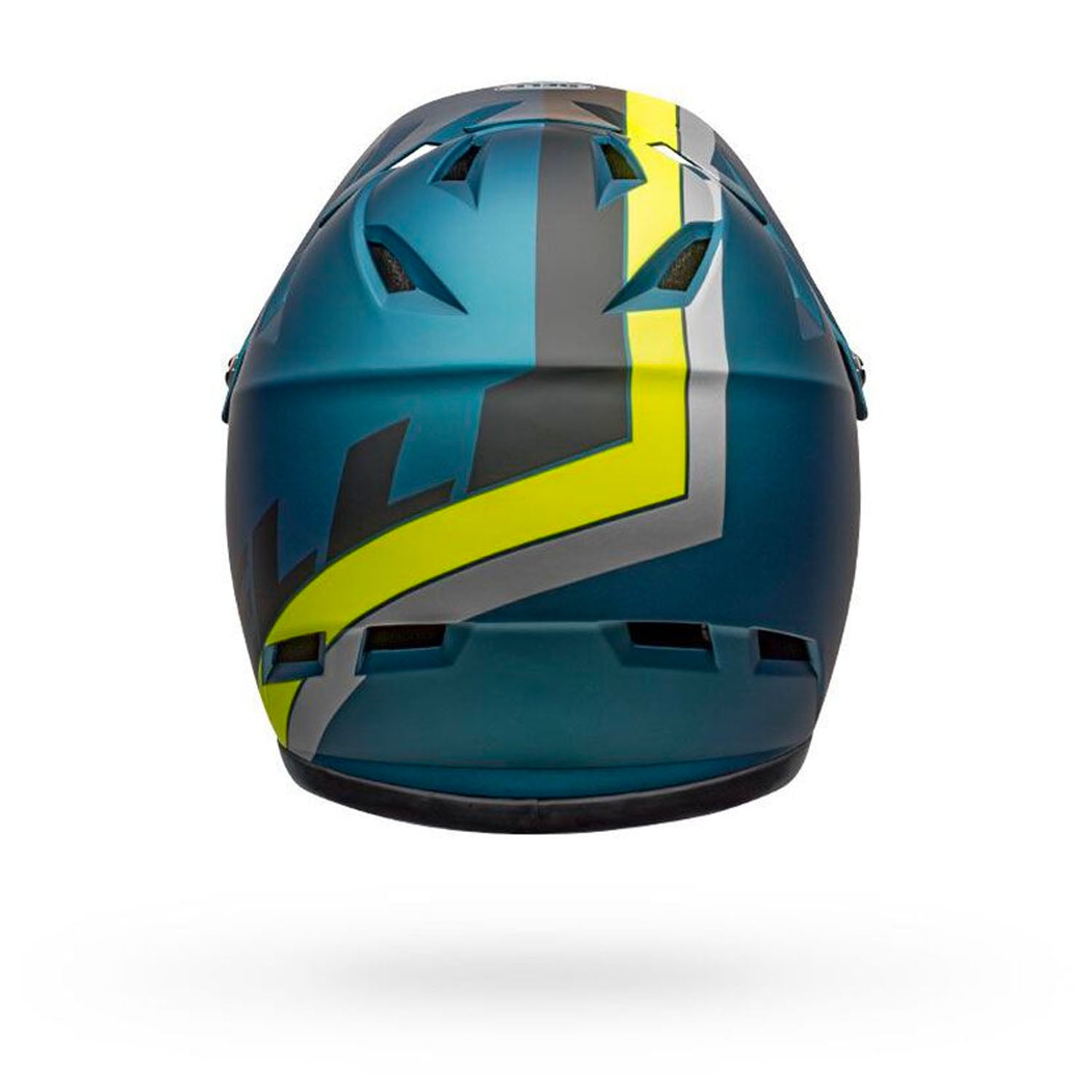 Bell Sanction Helmet - Matte Blue/Hi-Viz back, Bixby Bicycles, bixbybicycles.com