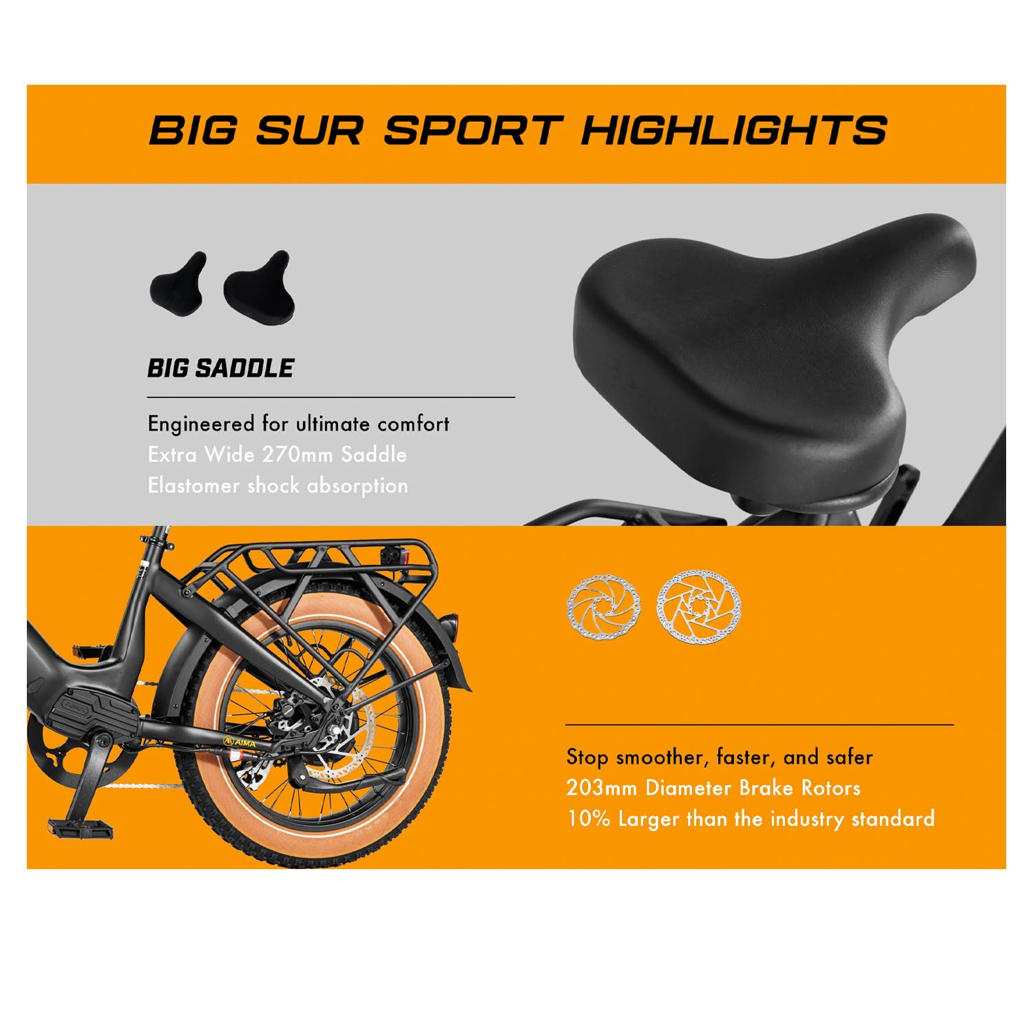 AIMA Big Sur Sport 20" Wheel Step Thru E-Bike, bixbybicycles.com