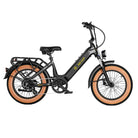 AIMA Big Sur Sport 20" Wheel Step Thru E-Bike, Matte Black, bixbybicycles.com