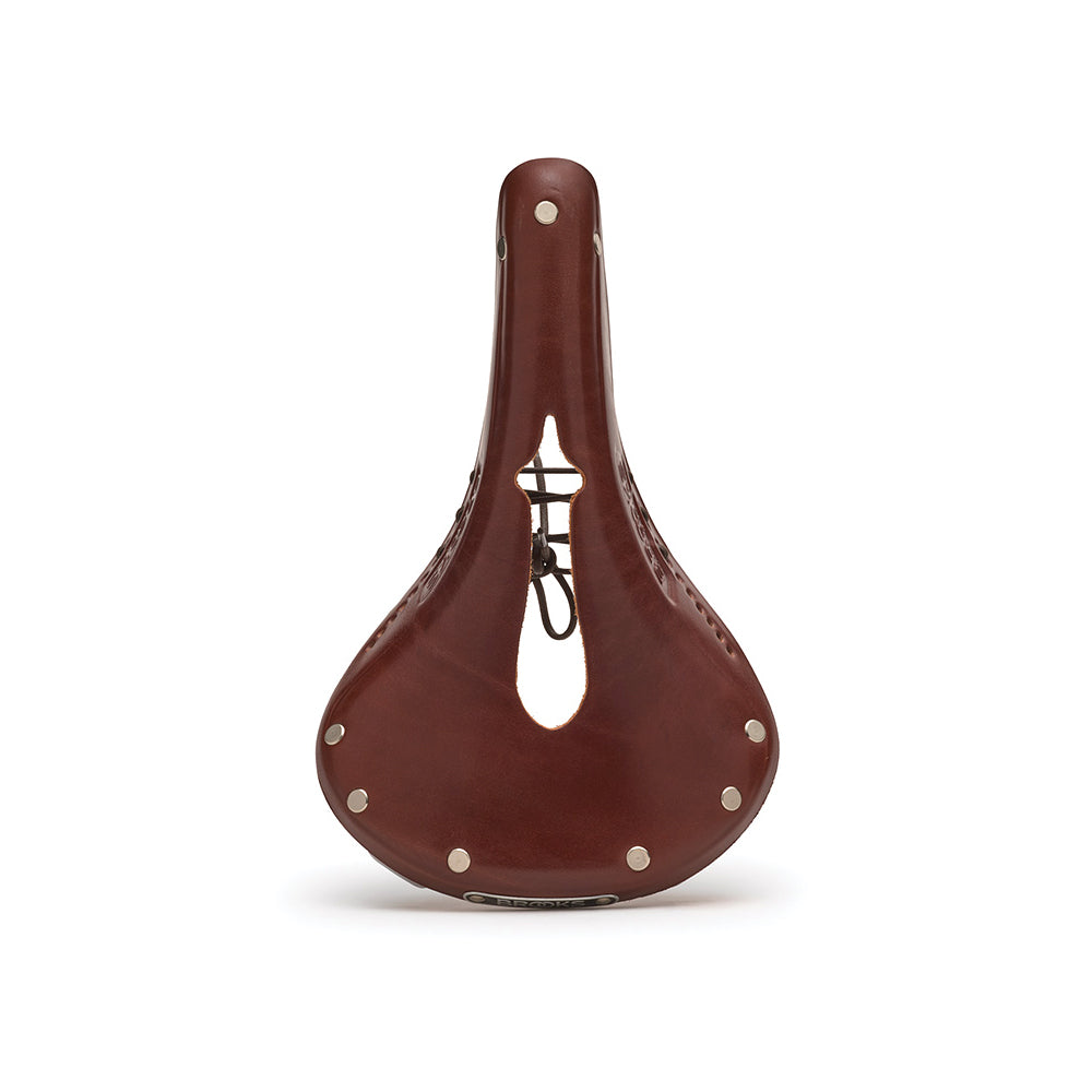 Brooks B17 Carved Leather Saddle - Antique Brown, bixbybicycles.com
