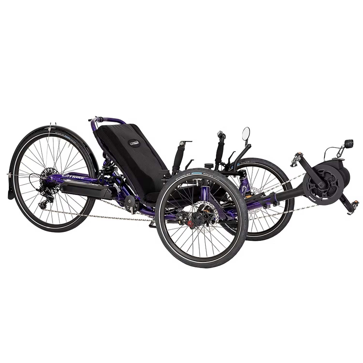 Catrike Dumont ECAT 2020, E-Trike purple, bixbybicycles.com