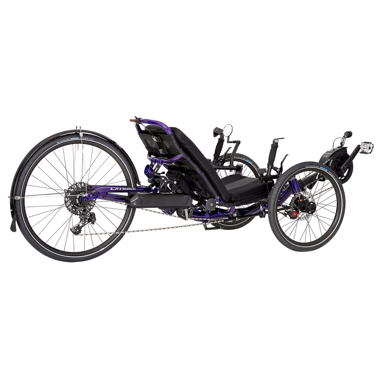 Catrike Dumont ECAT 2020, E-Trike purple, bixbybicycles.com